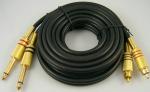 audio adapterski kabel (mono utikač u RCA utikač)