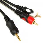 audio Adapter Cable (စတီရီယို ပလပ်မှ RCA ပလပ်ပေါက်)