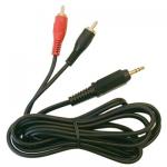 Cable adaptador de audio (enchufe estéreo a enchufe RCA)