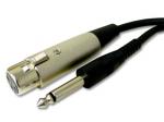 Cable de micrófono (conector mono a conector XLR)