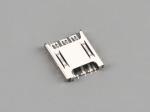 Connettore per scheda Nano SIM, PUSH PULL, 6 pin, altezza 1,4 mm, con pin CD