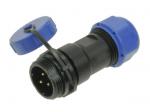 IP68 W17 CONN, Male Plug para sa cable, Solder