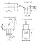 Interruptor detector de 6,3x3,85x3,05 mm, DIP