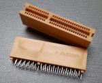 Slot de conector de cartão de borda de passo de 1,27 mm PCB Dip 90 180 tipo SMT