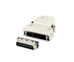 SCSI-kontakt MDR-type hannloddeplasthette med låseklips+skrue+kontakt 26 36 50 68 100 pinner