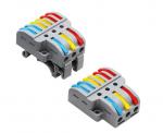 Din Rail Wire Splice Connectors, pro 4 mm 2,03 in 06 out