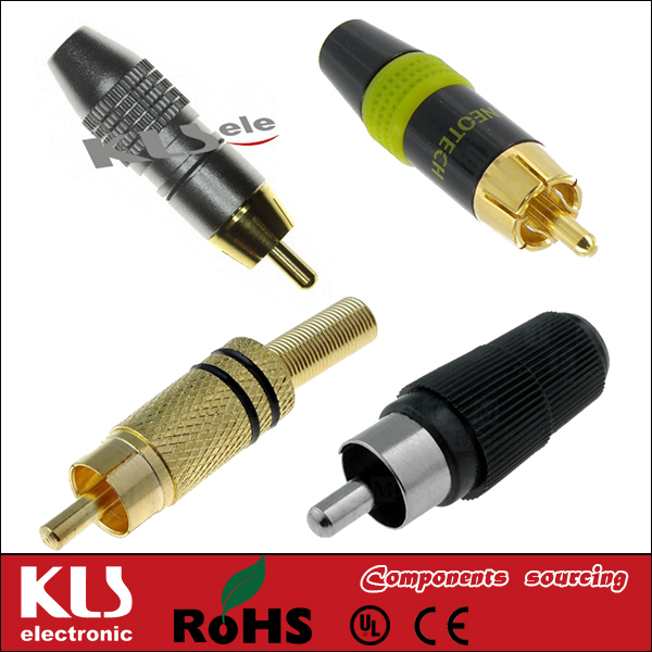 RCA plug connectors
